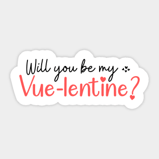 Valentine heart funny pun for software engineer Sticker